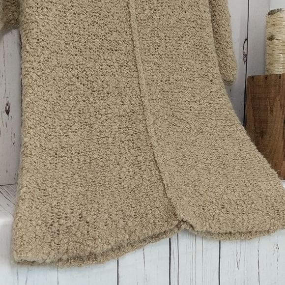 Cheap Monday Zyracuse Wool Mohair Sweater Swedish Oversize Tan Boucle Teddy Bear - Picture 10 of 16